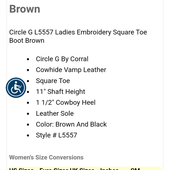 Womens Circle G cowboy boots inlay so beautiful - Picture 8 of 9